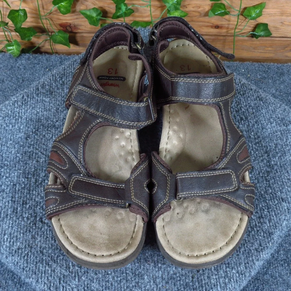 Wrangler MNWR28OP003 Mens Sport Sandals‎ Size 13 Casual Outdoor Brown Synthetic